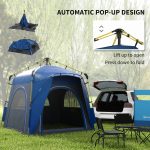 Pop up Werptent Voor 2 Personen – 200x150x110 Cm, Waterdicht (2000mm), Automatisch Opbouwend – Ideaal Voor Strand, Wandelen, Vissen En Kamperen Pop up Tent